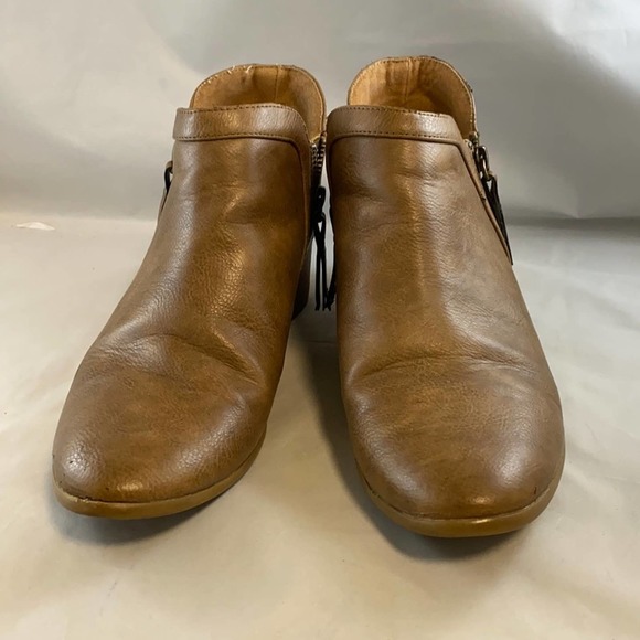 Just Fab Women's Light Brown Ankle Boots - Picture 2 of 8